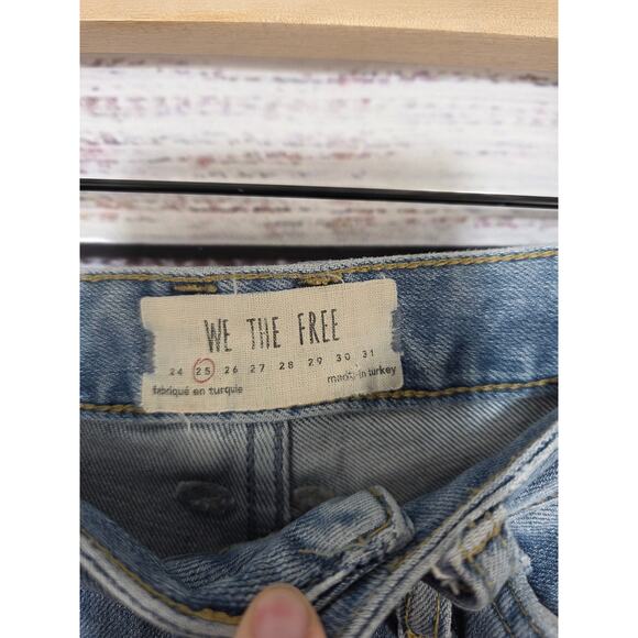 We The Free women's high rise raw hem jeans size 25 - Picture 4 of 9